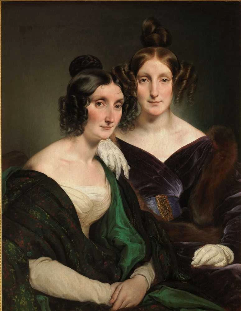 Ritratto delle signore Carolina Grassi e Bianca Bignami, sorelle Gabrini - 1835